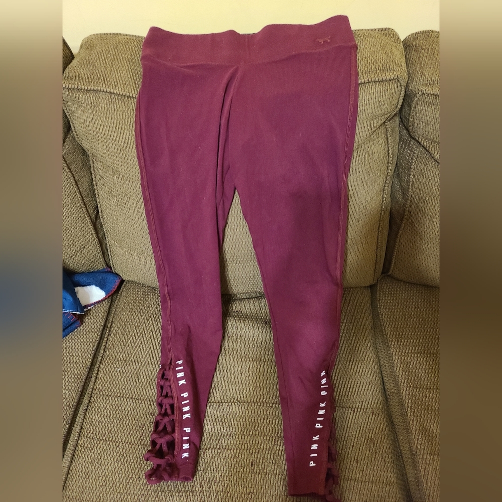 Victoria's Secret Pink Yoga Flat Leggings Small